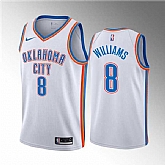Oklahoma City Thunder #8 Jalen Williams White Association Edition Stitched Basketball Jersey Dzhi,baseball caps,new era cap wholesale,wholesale hats